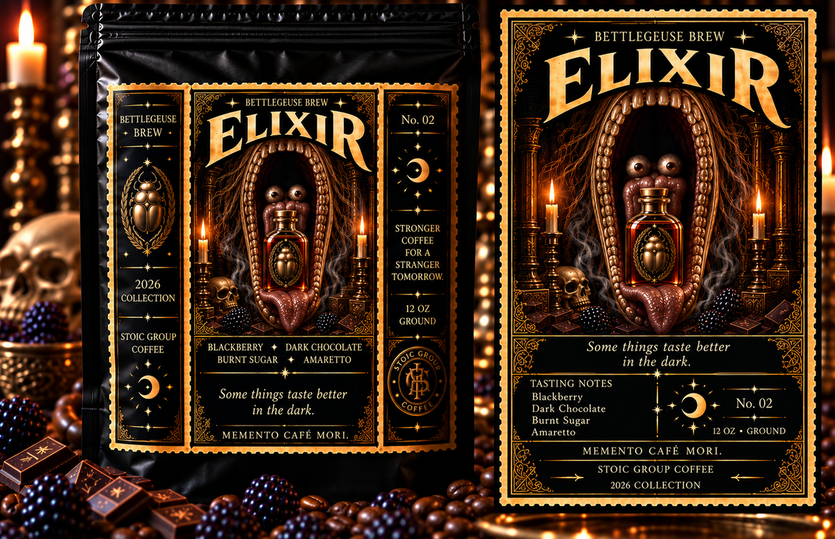 BETTLEGEUSE Elixir packaging, BETTLEGEUSE BREW 2026 Collection