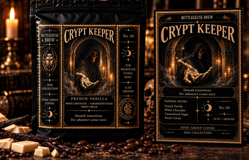 Crypt Keeper packaging, BETTLEGEUSE BREW 2026 Collection