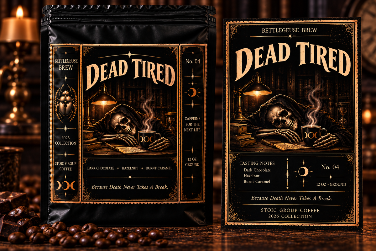 Dead Tired packaging, BETTLEGEUSE BREW 2026 Collection