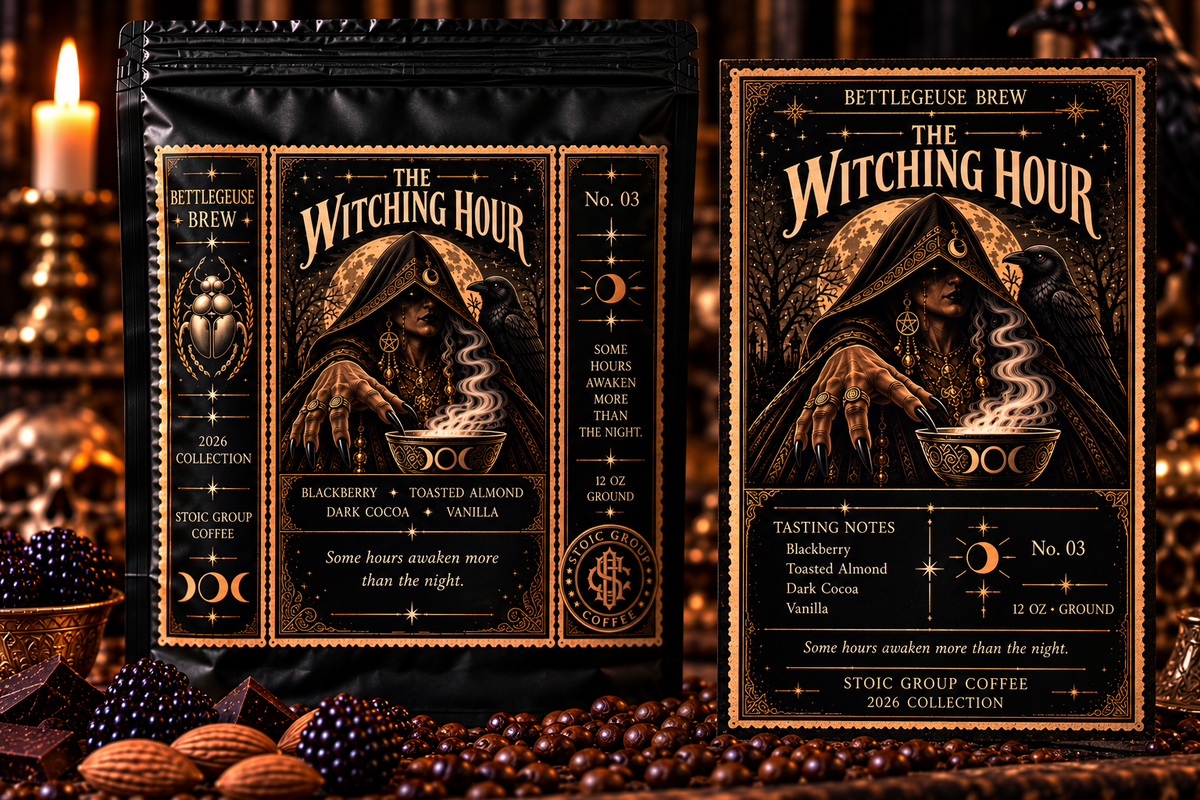 The Witching Hour packaging, BETTLEGEUSE BREW 2026 Collection